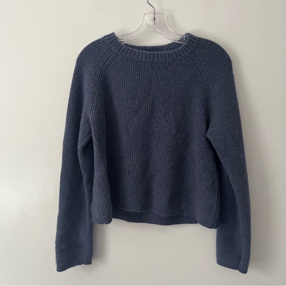 Quince Navy Blue Crewneck Sweater